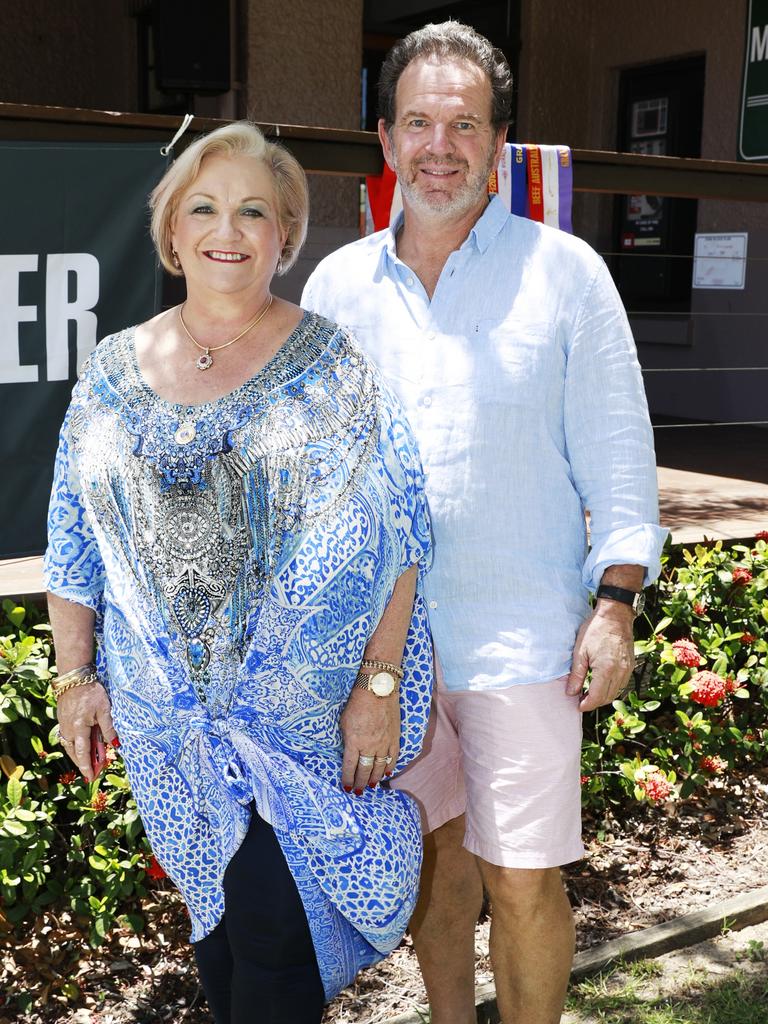 Rowena and Paul Hogan at the Droughtmaster Australia beef launch at Brisbane Racing Club. Socials: Damien Anthony Rossi | Picture: Claudia Baxter Photography