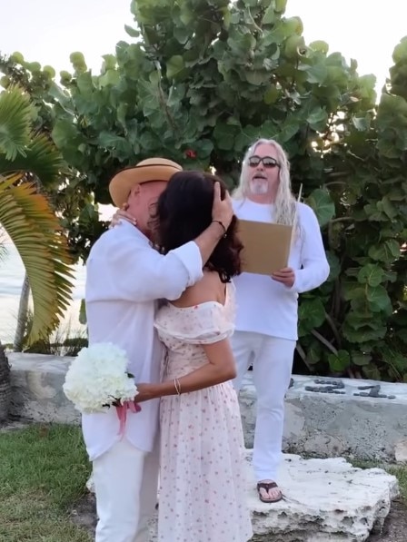 Heming shared the touching video of their vow renewal to mark 14 years of marriage. Picture: Instagram/Emma Heming