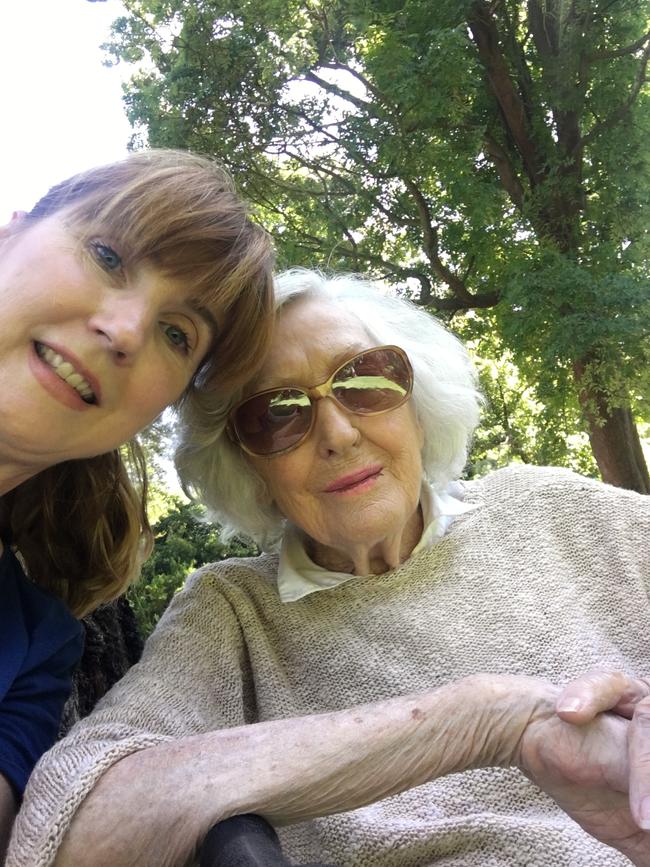 Catherine Bauer with her mother Mary Bauer. Picture: Supplied by family.