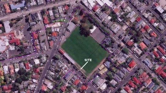 South Hobart Football Club's development application proposes a new 'sports centre' at Darcy St.