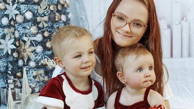 Deanne Tingey with her children, Benjamin and Winter. Winter was hospitalised with RSV when she was just six weeks old and is still recovering.