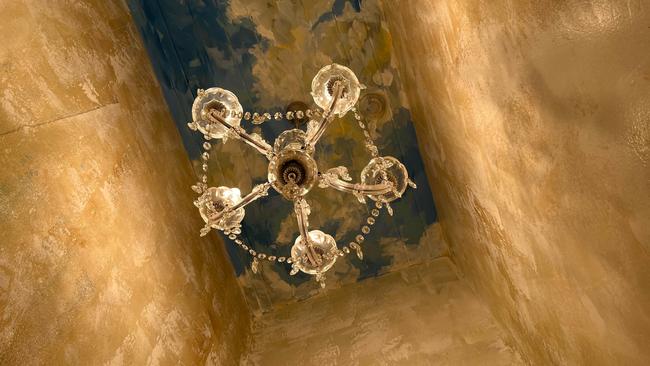 Chandeliers in the Cistern Chapel toilet precinct in Maryborough.