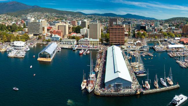 FUTURE: Hobart’s building heights in the spotlight. Picture: KYLE GARDNER, AERIAL VISION AUSTRALIA