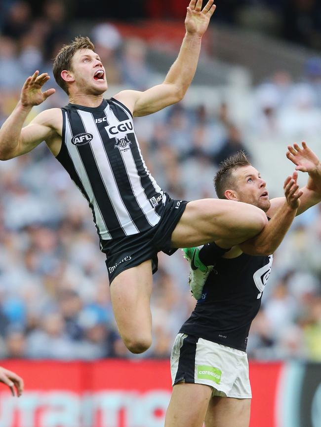 Former Giant Taylor Adams is touted as a future Collingwood captain.