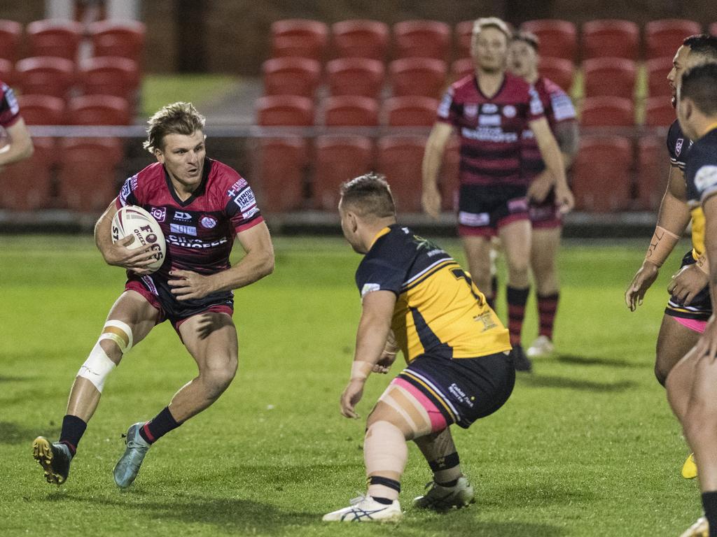 Dylan Chown of Valleys against Gatton. Picture: Kevin Farmer.