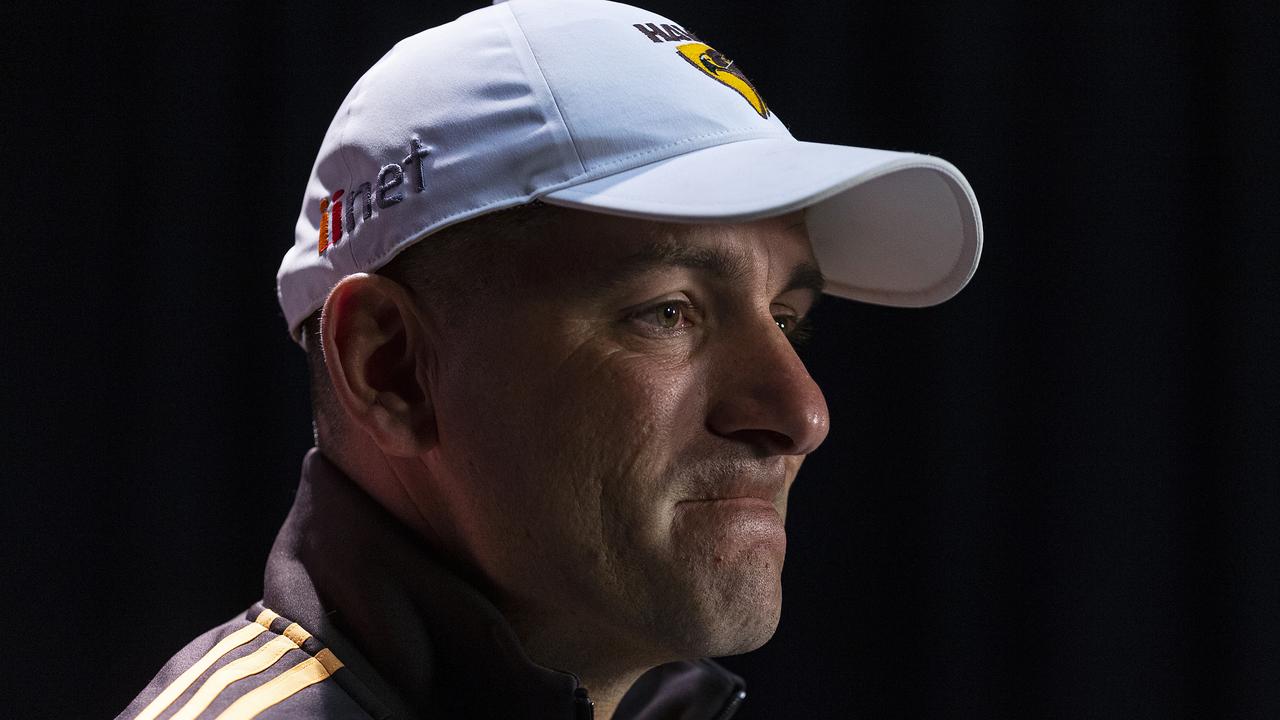 Hawks assistant coach Adem Yze is being chased by the Bombers (Photo by Daniel Pockett/Getty Images).