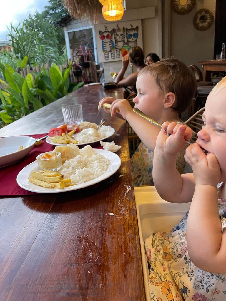 She said most restaurants had high chairs. Picture: Supplied