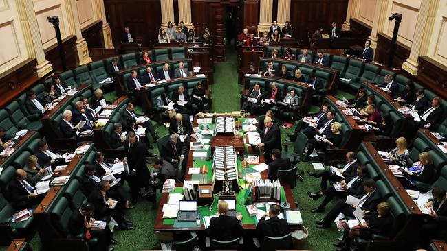 State parliament’s question time has become unruly. Picture: Aaron Francis