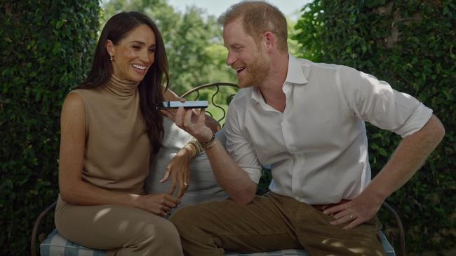 During their appearance they donned beaming smiles while they spoke lovingly about Archie and Lilibet. Picture: Responsible Technology Youth Power Fund