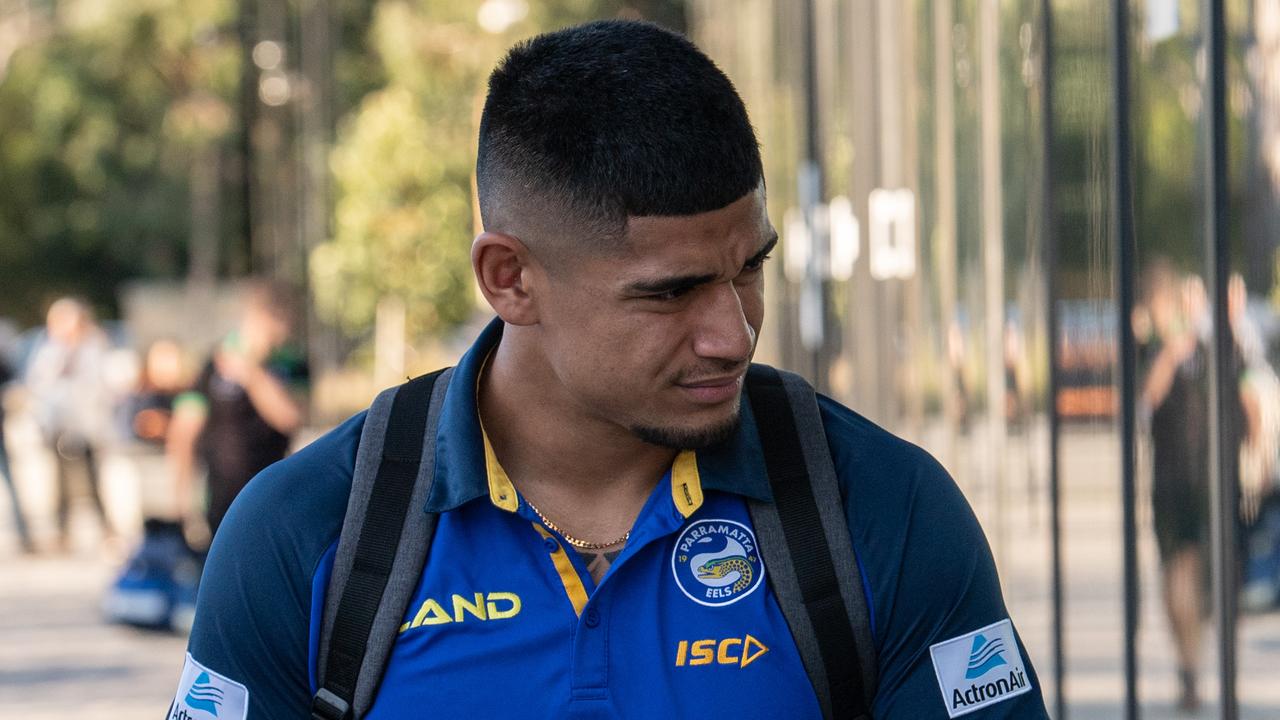 SYDNEY, AUSTRALIA - October 10: Oregon Kaufusi of the Parramatta Eels arriving at Bankwest Stadium ahead of tonightÃ&#149;s semi final between the Parramatta Eels and the South Sydney Rabbitohs (Photo by James Gourley/The Sunday Telegraph)