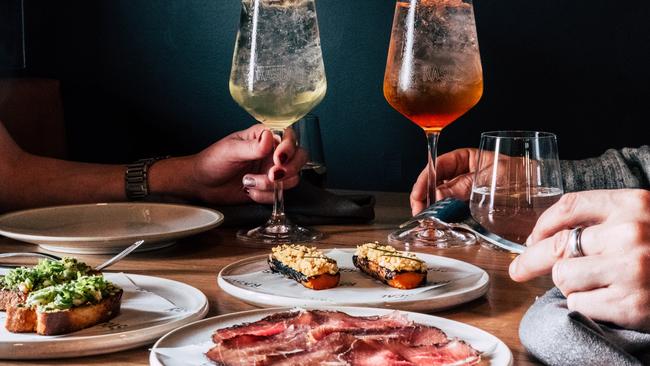 Putting on the Portuguese spritz: knockout snacks include crab toast and housemade bresaola