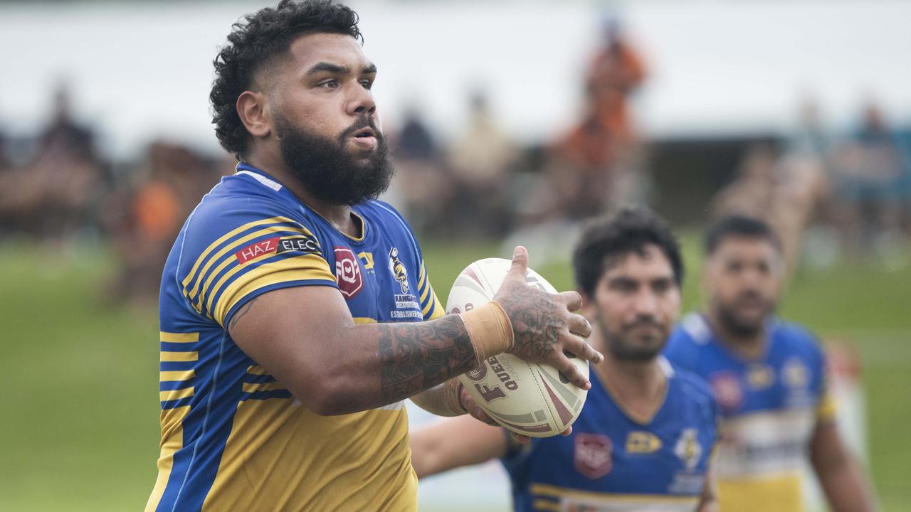 CDRL - Kangaroos V Tully. - Roos Tyson Phineasa during the game against Tully at Vico Oval. Picture: brian Cassey