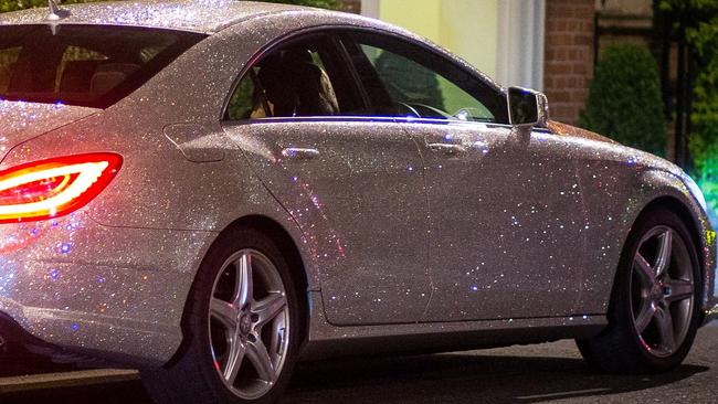 Woman stops traffic after covering Mercedes in thousands of Swarovski  crystals
