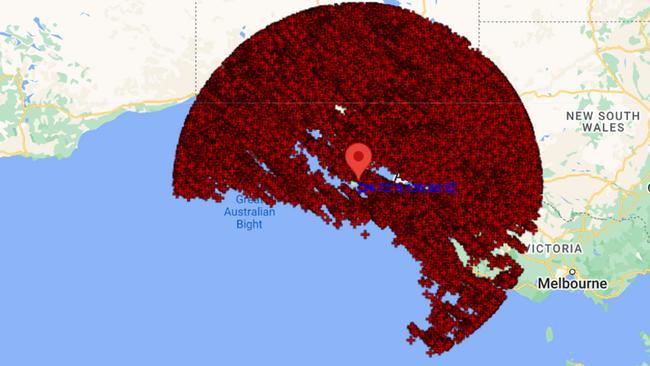 Lightning activity has slowed from a peak of 400 strikes per minute overnight and we recorded a total of around 250,000 lightning strikes across South Australia. Picture: SA Power Networks