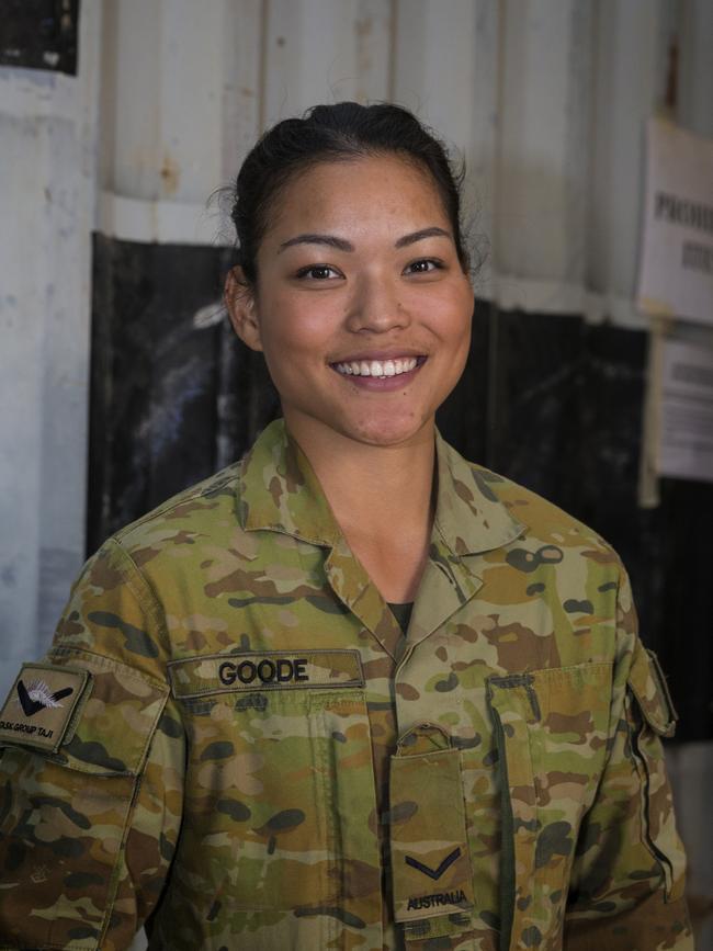 Australian Army soldier Lance Corporal Manika Goode. Picture: Defence Media