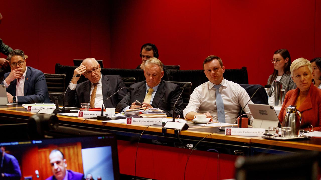 Mr Vlandys shared his testimony at the second hearing into the proposal to redevelop Rosehill Gardens racecourse. Picture: NewsWire/ Nikki Short