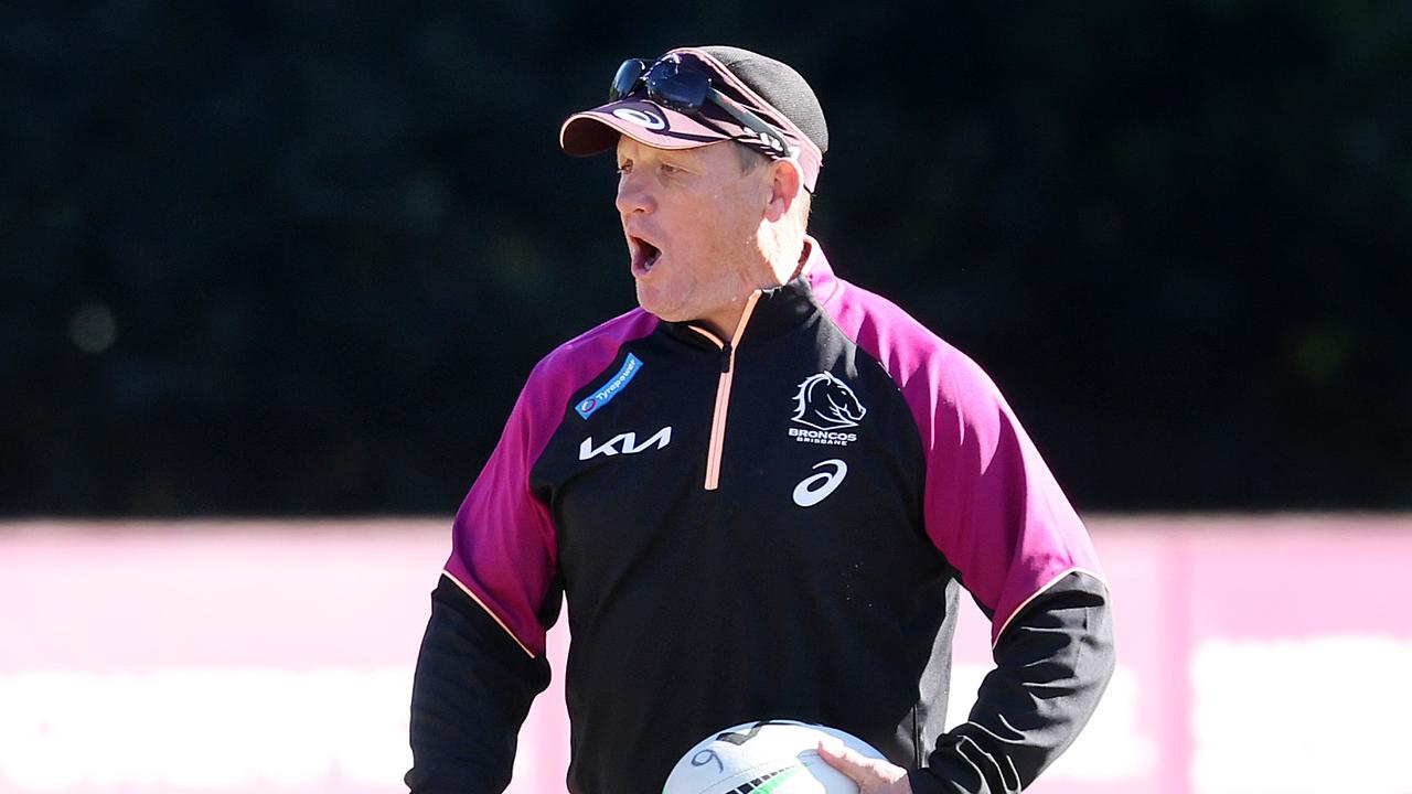 Broncos coach Kevin Walters has fired back at a question suggesting his future at the club is under threat. Picture: Liam Kidston