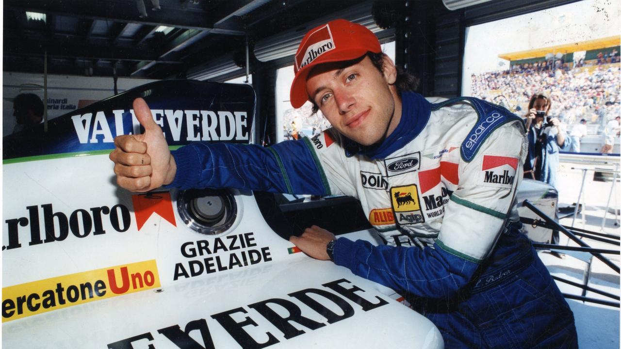 Luca in action at the final Australian Grand Prix held in Adelaide, 11 Nov 1995.