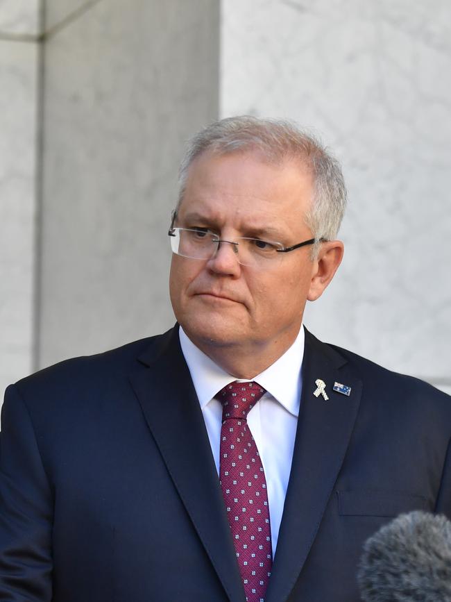 Scott Morrison says broader testing is essential before restrictions can be eased. Picture: Mick Tsikas/AAP