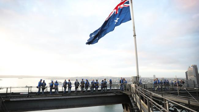 The service was held in spectacular weather. Picture: Richard Dobson