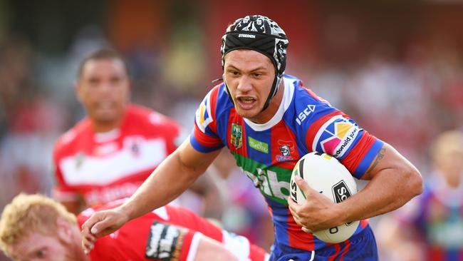 Kalyn Ponga in action against the Dragons. (Mark Nolan/Getty Images)