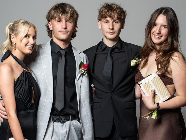 Holly Rawlings, 17, of Mona Vale, Charley McKisack, 17, of Clontarf, Bailey Tobin, 17, of Balgowlah Heights and Claudia Stone, 17, of Balgowlah Heights. All pictures: JULIAN ANDREWS