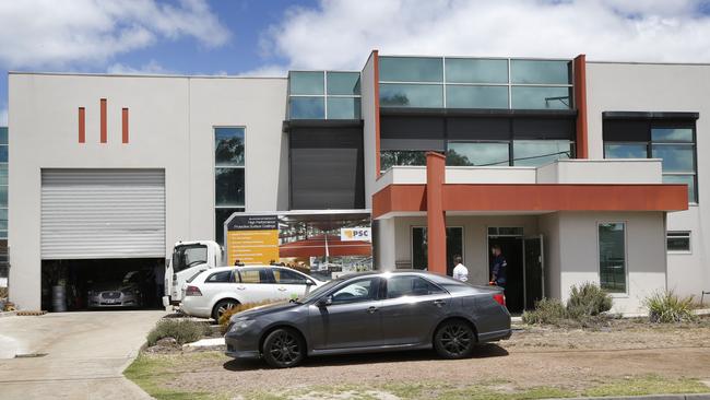 Raids were carried out in suburbs across Melbourne, including Sunshine West. Picture: David Caird