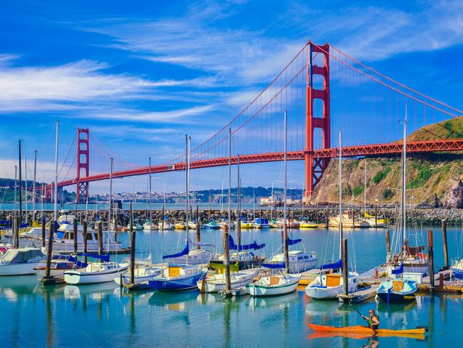 Return flights from Australia to San Francisco are on average $1961. Picture: iStock