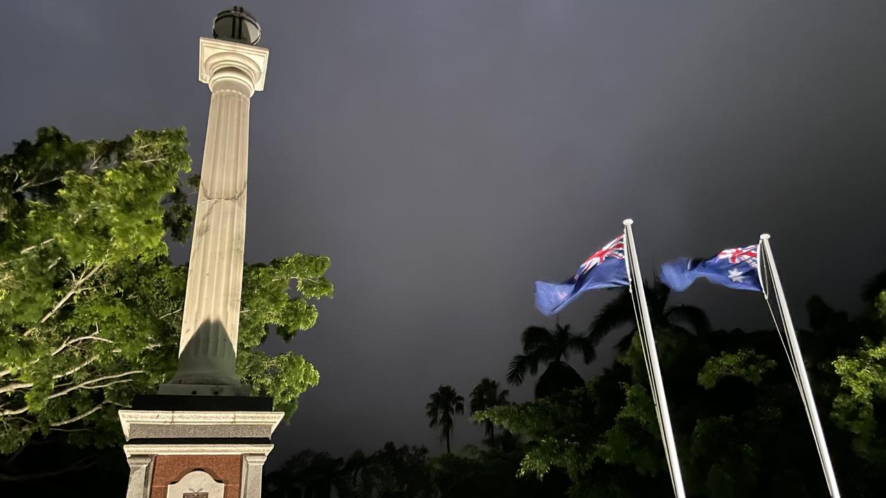 City cenotaph 2022 Jubilee Park Anzac Day Dawn Service. Picture: Max O'Driscoll.