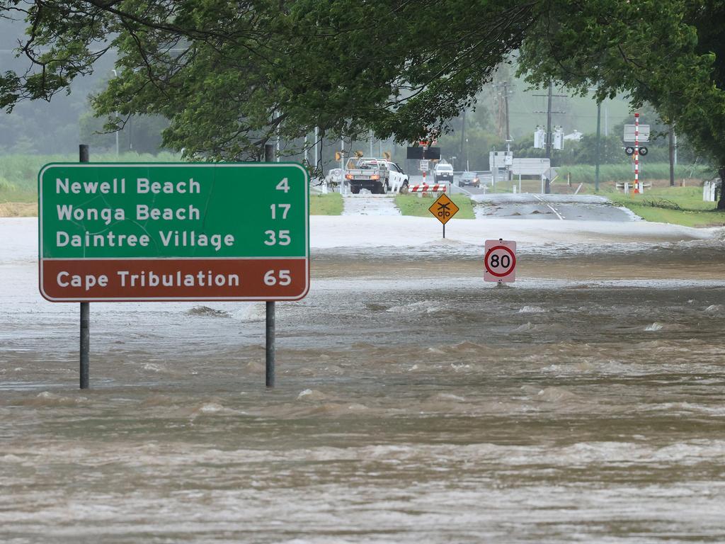 As much as half-a-metre of water has fallen in parts of the far North overnight. Picture: Liam Kidston