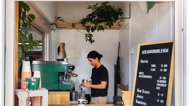 Owner Brodie Green at Seadog, Burleigh Heads