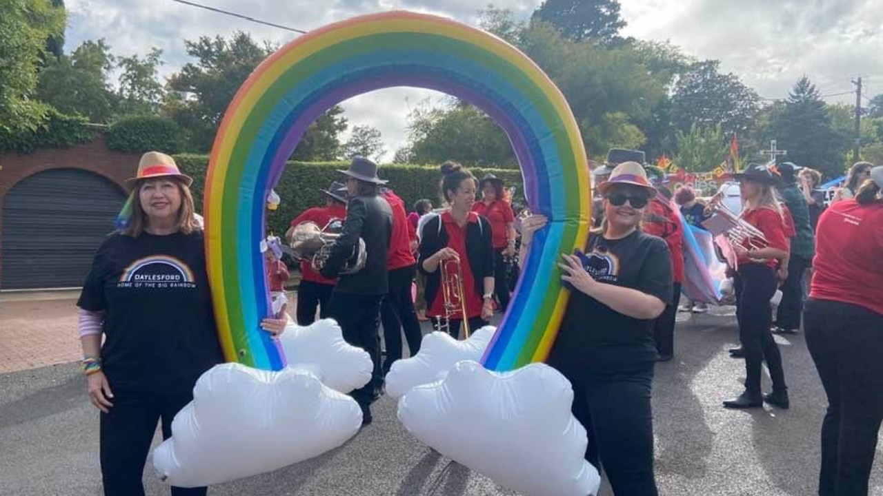 Chill Out Festival Pride Parade in Daylesford, 2023.