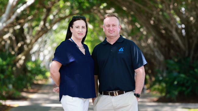 Brinsmead residents and Space Centre Australia leaders Jane and James Palmer are working towards launching medium-to-large-sized rockets from the tip of Australia into outer space by 2026. Picture: Brendan Radke