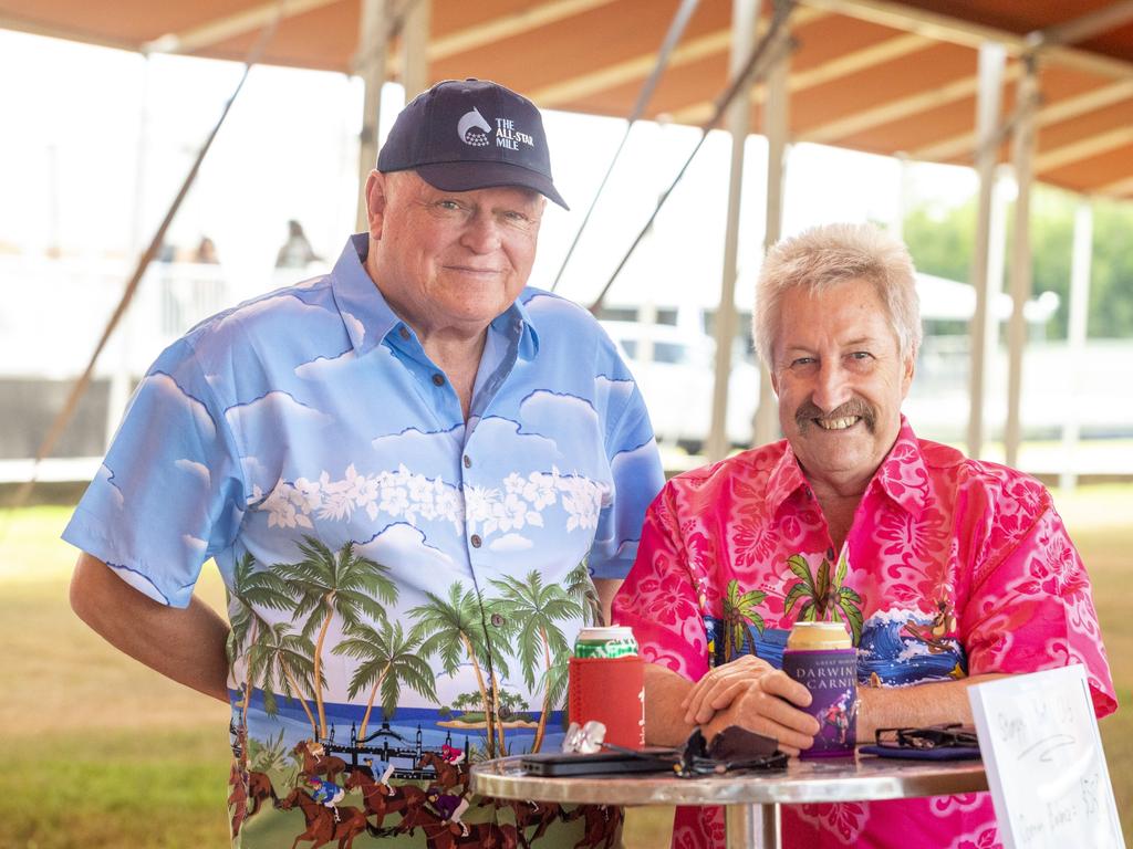 Kerry Evans and Allan Thorson at the Ladies Day 2022 races. Picture: Floss Adams.