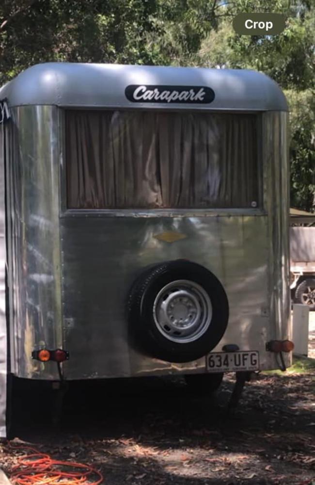 The 1952 Carapark caravan was stolen in Berrinba, Logan, on November 6 and has since been spotted in the Sunshine Coast area.