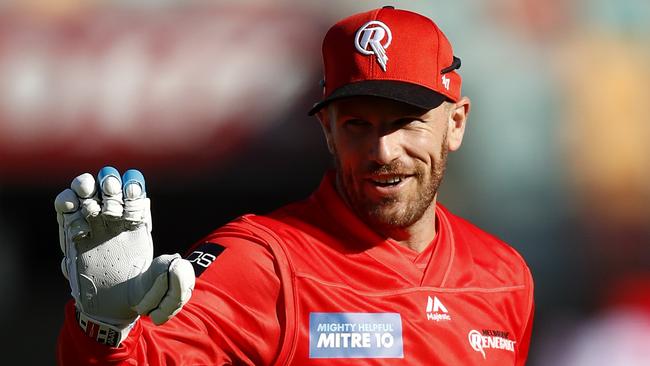 Aaron Finch is one of the most popular players in KFC SuperCoach BBL, but he’s missed Damo’s team (Photo by Darrian Traynor/Getty Images).