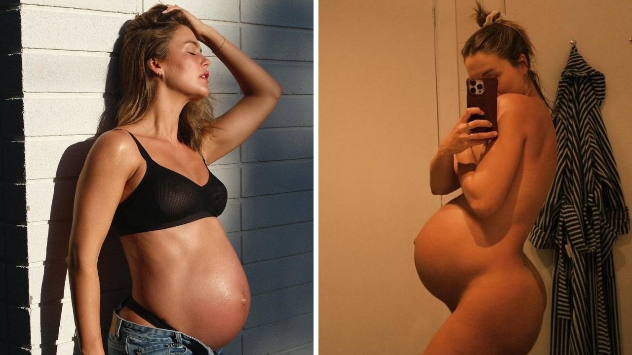 The soon to be mother-of-two delighted fans with a series of pregnancy pics. Picture: Instagram @stephclairesmith