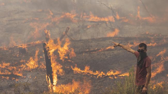 Greece is battling fires across the country during an intense heatwave. Picture: Dan Kitwood/Getty Images