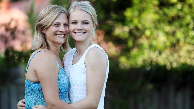 Michelle Elphinstone says early intervention and a strong family support network was vital to her daughter Courtney Hamlin’s recovery. Picture: Tara Croser