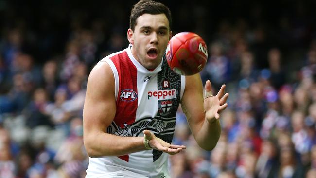 The time is now for Paddy McCartin to stand up for St Kilda and realise his potential. Picture: George Salpigtidis