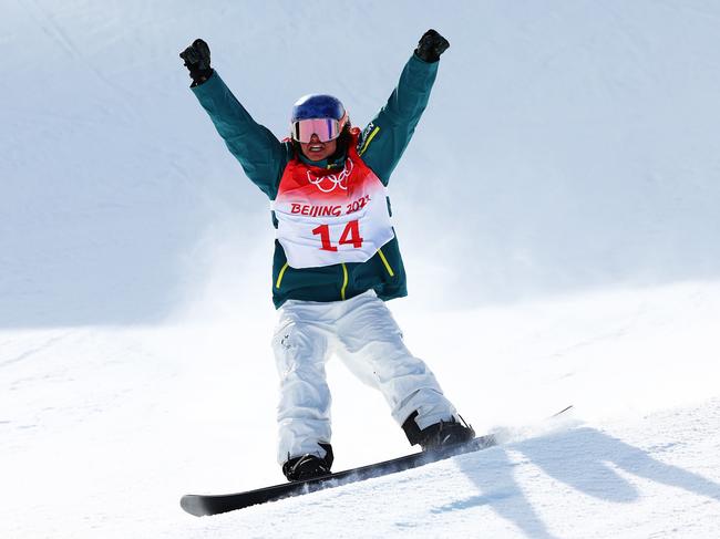 Aussie Valentino Guseli, 16, was the only finalist to complete all three runs without a fall. Picture: Getty Images