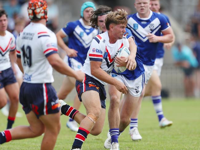 Roosters Tali Kolofale Laurie Daley Cup Round Three at Woy Woy Oval Saturday 22nd February 2025 Central Coast Roosters vs North Coast Bulldogs pic Sue Graham