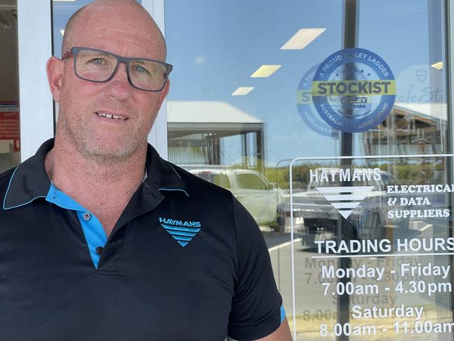 Michael Kerr Haymans Electrical Mackay's Profit Centre Manager said the new development would allow the business to expand their inventory and grow. Photo: Fergus Gregg