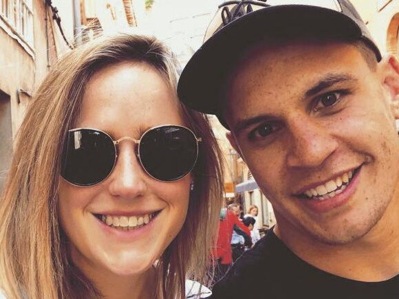 Ellyse Perry and Matt To’omua in happier times. Picture: Instagram