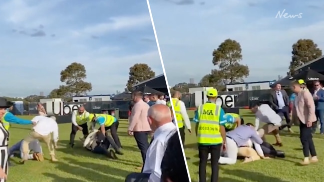 Brawl at Flemington on Melbourne Cup Day 2019