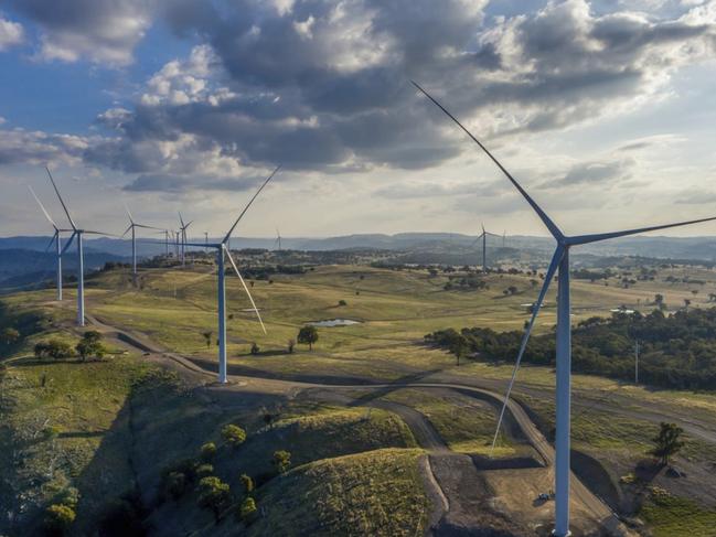 Crudine Ridge Wind Farm near Sallys Flat, 45km south of Mudgee in NSW.