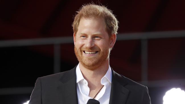 Prince Harry has been working with Meghan on their Netflix deal. Picture: John Lamparski/Getty