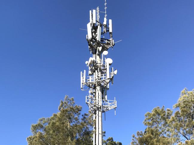 The top section of the mobile phone and telecommunications tower at Collaroy Plateau. The Newport tower would be as high as 5-storey building. Picture: Manly Daily