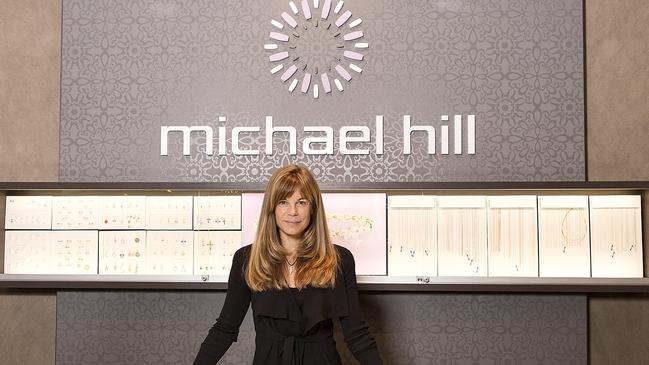 Michael Hill chair Emma Hill in one of the jeweller’s retail stores. Picture: AAP