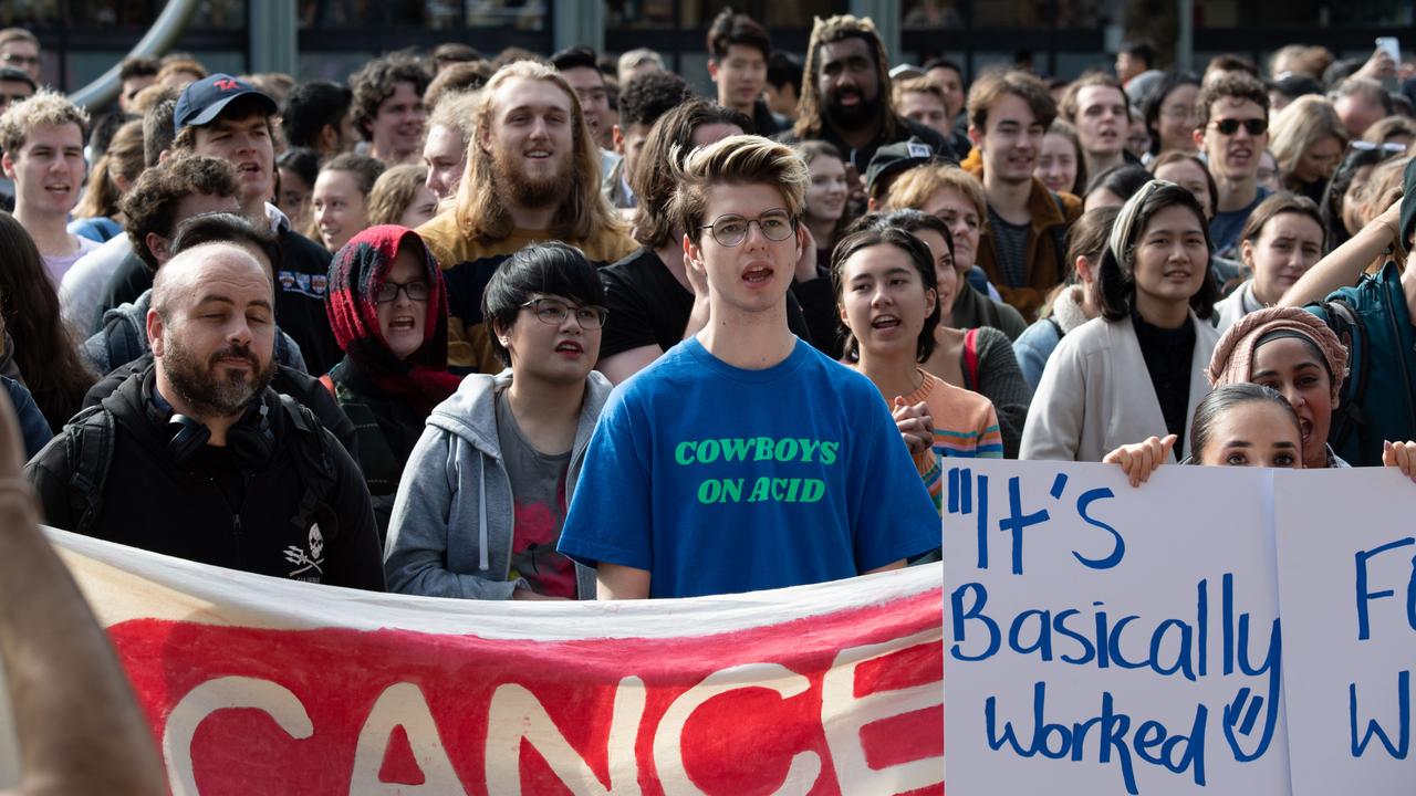 Protests Over University Changes | Daily Telegraph